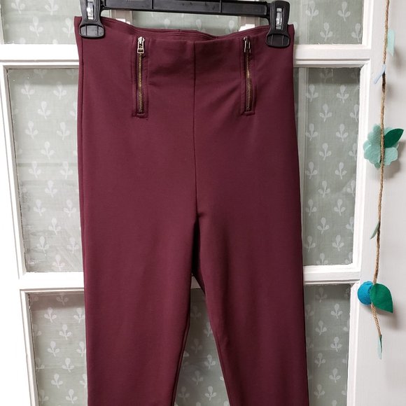 Sunday Best Maroon Leggings - Picture 1 of 7